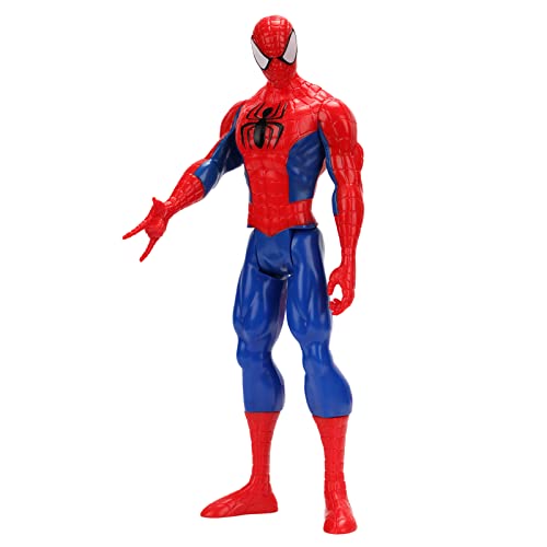 Spider-Man Action Figur, Marvel Spider-Man Titan Hero Series, 29 cm Großes Avengers Figuren Spielzeug, Marvel Spider-Man Actionfiguren, Spider-Man Spielzeug für Kinder ab 4 Jahren (C) von FXFOOT