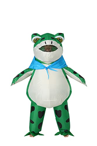 FXICH Aufblasbares Frosch-Dinosaurier-Kostüm für Erwachsene, Luftblasen-Kostüm, lustiges Kostümparty-Kostüm für Erwachsene, aufblasbares Halloween-Kostüm von FXICH