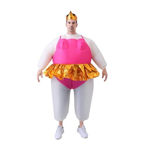 FXICH Inflatable Ballet Dancer Costume Adult, Blow up Costumes for Adult Men And Women, Ballet Dancer Costume Funny Halloween Costumes von FXICH