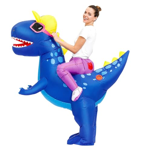 FXICH Inflatable Dinosaur Costume Adult, Blow up Costumes for Adult Men and Women, Sunglasses Dinosaur Costume Funny Halloween Costumes FXICH Inflatable Dinosaur Costume Adult, Blow up Costumes for Adult Men and Women, Sunglasses Dinosaur Costume Funny Halloween Costumes von FXICH