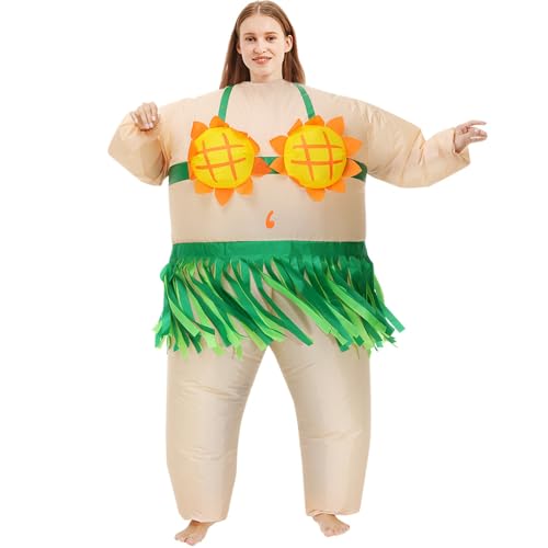 FXICH Inflatable Grass Skirt Ballet Dancer Costume Adult, Blow up Costumes for Adult Men And Women, Ballet Dancer Costume Funny Halloween Costumes(150cm-190cm) von FXICH