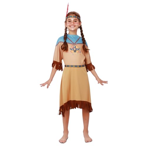 FYASA - Indianerin-Kostüm für Mädchen, Größe 5 bis 6 Jahre FYASA - Indianerin-Kostüm für Mädchen, Größe 5 bis 6 Jahre von FYASA