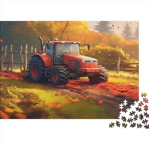 Traktor,Puzzles Auto Gemusterte Nachhaltige Puzzles Für Erwachsene Hochwertige Holzspielpuzzles 1000pcs (75x50cm) von FYBOADEH