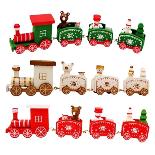3 Stück Weihnachten Zug Deko Holz Kleiner Zug, Mini Holz Eisenbahn Weihnachtsdeko Spielzeugeisenbahn Geschenk, Weihnachtszug Neujahr Deko Holzeisenbahn Tischdeko Für Kinder Mädchen Junge Geschenk 3 Stück Weihnachten Zug Deko Holz Kleiner Zug, Mini Holz Eisenbahn Weihnachtsdeko Spielzeugeisenbahn Geschenk, Weihnachtszug Neujahr Deko Holzeisenbahn Tischdeko Für Kinder Mädchen Junge Geschenk von FYBlossom
