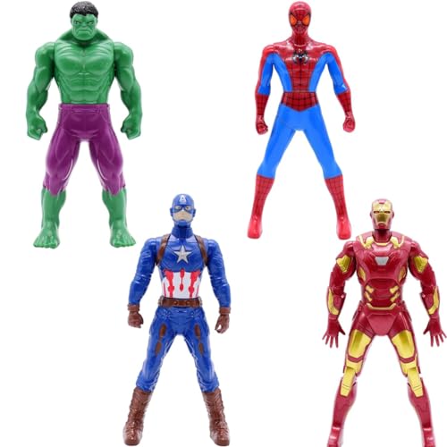 Avenger Figuren, 4PCS Spider Iron Man Anime Figur 18 cm Modell Actionfigur Anime Charakter Figure Action Statue Figures Collection Dekoration Ornamente Puppe Action Spielzeug Avenger Figuren, 4PCS Spider Iron Man Anime Figur 18 cm Modell Actionfigur Anime Charakter Figure Action Statue Figures Collection Dekoration Ornamente Puppe Action Spielzeug von FYDZBSL