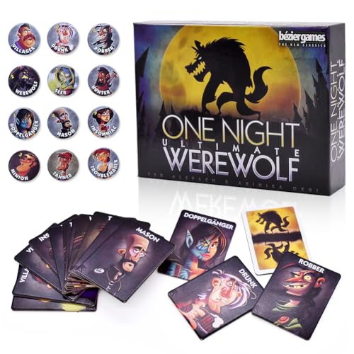 FYDZBSL Werwölfe Kartenspiel,Werewolf Gesellschaftsspiel, Deduktionsspiel, Puzzle kartenspiel,Card Game für Erwachsene und Kinder ab 10 Jahr FYDZBSL Werwölfe Kartenspiel,Werewolf Gesellschaftsspiel, Deduktionsspiel, Puzzle kartenspiel,Card Game für Erwachsene und Kinder ab 10 Jahr von FYDZBSL