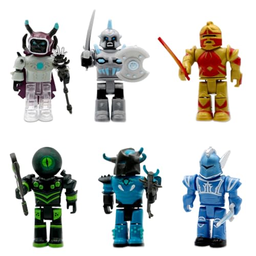 FYDZBSL Mini Figuren Set Cake Topper, 6 Stück Robloxx Figuren Set, Geburtstag Kuchen Dekoration, Spielset Figuren Set für Kinder Jungen und Mädchen Geschenke von FYDZBSL