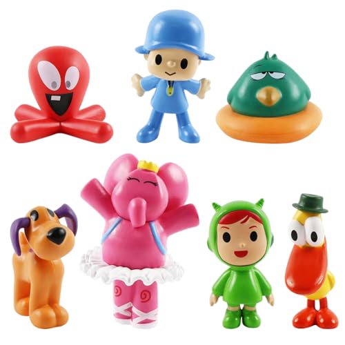 Pocoyoi Mini Figuren Set,Cartoon Figur Cake Topper, Cartoon Animation Spielzeug,Tortendeko Geburtstag, für Kinder Geburtstag Geschenk 7pcs Pocoyoi Mini Figuren Set,Cartoon Figur Cake Topper, Cartoon Animation Spielzeug,Tortendeko Geburtstag, für Kinder Geburtstag Geschenk 7pcs von FYDZBSL