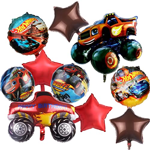 Cars Luftballon，Auto Geburtstagsdeko Luftballon Party Deko,Cars Party Luftballon Dekoration Set,Helium Ballons Cars Deko Kindergeburtstag,Auto Luftballon Deko Geburtstag Party Set von FYFLYMT