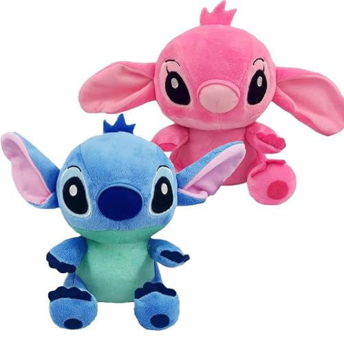 FYFLYMT 2pcs Stitch Plüschtier,18cm Stitch Kuscheltiere,Stitch Spielzeug,Kuscheltier Stitch Puppe,Plüschfigurfür Kinder Freundin Festival Weihnachten Urlaub Geschenke von FYFLYMT