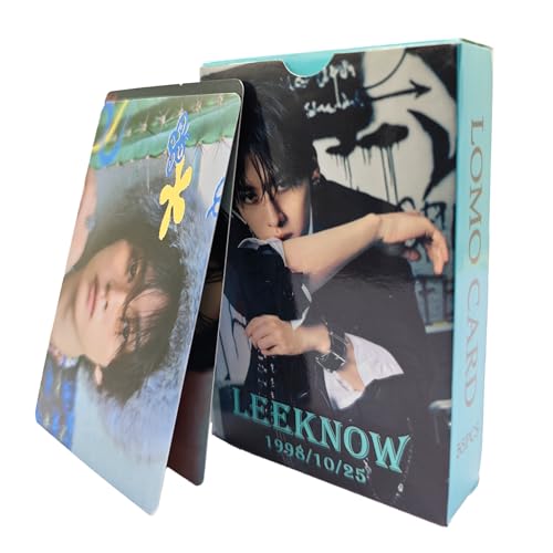 Stray Kids Photocards,55 Stück Stray Kids Kpop Fotokarten,Skz Lomo Karten,Skzoo Album Photocards für Fans Kpop Sammlerkarte,Skz Merch Geschenk (Lee Know) von FYFLYMT