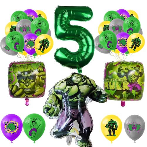 The Hulk zum 5.Geburtstag Luftballon,The Hulk Luftballon Party Deko,Hulk 5 Jahre Party Luftballon Dekoration Set,5 Jahre Deko Kindergeburtstag,Luftballon Deko Hulk Geburtstag Party Set The Hulk zum 5.Geburtstag Luftballon,The Hulk Luftballon Party Deko,Hulk 5 Jahre Party Luftballon Dekoration Set,5 Jahre Deko Kindergeburtstag,Luftballon Deko Hulk Geburtstag Party Set von FYFLYMT