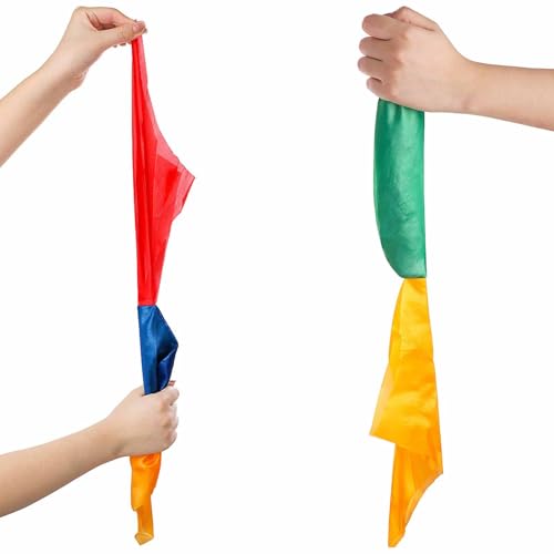 Magic Scarf 2 Pieces Hanky Props Scarf Color Changing Taschentuch Easy Hanky Magic Trick Street Magic Trick Requisiten für Kinderpartys Geburtstag Blau Gelb Rot Grün Magic Scarf 2 Pieces Hanky Props Scarf Color Changing Taschentuch Easy Hanky Magic Trick Street Magic Trick Requisiten für Kinderpartys Geburtstag Blau Gelb Rot Grün von FYHJNC