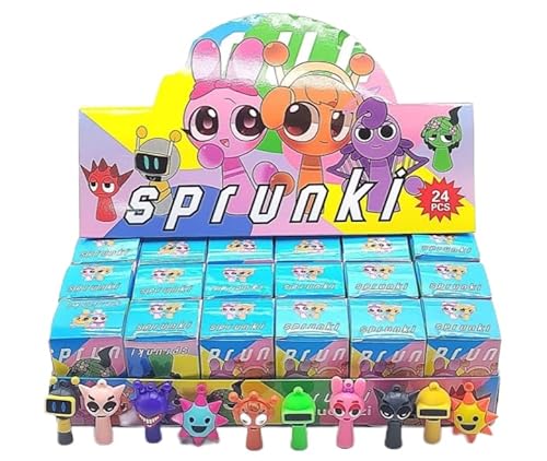 24 Stück Figuren Spielzeugfiguren Set Sammel Spiele Bunte Action Figures lustige Gamer und Deko Toys für Kinder Und Erwachsene Ideal für Weihnachten und Geburtstage von FYJCXCMP