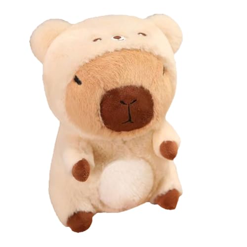 FYJCXCMP Capybara Kuscheltier, 23cm Capybara Plüschtier, Niedlichen Capybara Plushies, Kuscheltier Capybara im beigen Bärenkostüm, Capybara Plüschtier für Kinder, für Home Deko und Kinder Geschenke FYJCXCMP Capybara Kuscheltier, 23cm Capybara Plüschtier, Niedlichen Capybara Plushies, Kuscheltier Capybara im beigen Bärenkostüm, Capybara Plüschtier für Kinder, für Home Deko und Kinder Geschenke von FYJCXCMP