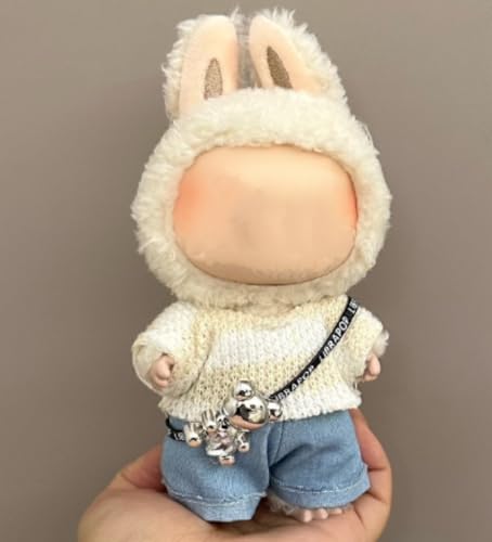 FYJCXCMP Cartoon Puppe Kleidung Set mit Oberteil und Hose, austauschbare Kleidung Zubehör zum Einfachen An- und Ausziehen, Geeignet für 17cm Puppen, Ideales Kindergeschenk FYJCXCMP Cartoon Puppe Kleidung Set mit Oberteil und Hose, austauschbare Kleidung Zubehör zum Einfachen An- und Ausziehen, Geeignet für 17cm Puppen, Ideales Kindergeschenk von FYJCXCMP