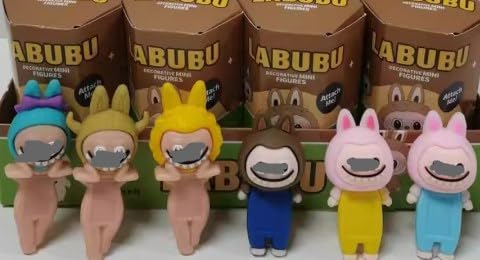 Labubu Nette Spielzeug Blind Box Set, Kunststoff Action Puppe Serie Kunst Anime Spielzeug, Jungen und Mädchen Intelligenz Entwicklung Geschenke und Dekorationen von FYJCXCMP