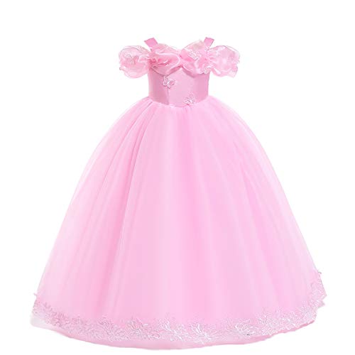 FYMNSI Kinder Aschenputtel Kostüm Kleid Mädchen Cinderella Prinzessinenkleid Karneval Fasching Cosplay Schulterfrei Schmetterling Tüll Maxikleid Halloween Geburtstagsfeier Festkleid Rosa 7-8 Jahre FYMNSI Kinder Aschenputtel Kostüm Kleid Mädchen Cinderella Prinzessinenkleid Karneval Fasching Cosplay Schulterfrei Schmetterling Tüll Maxikleid Halloween Geburtstagsfeier Festkleid Rosa 7-8 Jahre von FYMNSI