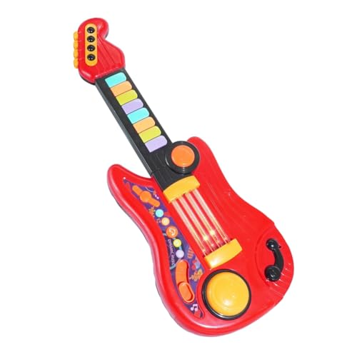 FYOBOT Kindergitarre und Kleinkindklavier 2-In-1, Gitarre für Kleinkinder Von 3-5 Jahren mit Gurt, Spielzeuggitarre für Anfänger, Kindergeschenk von FYOBOT