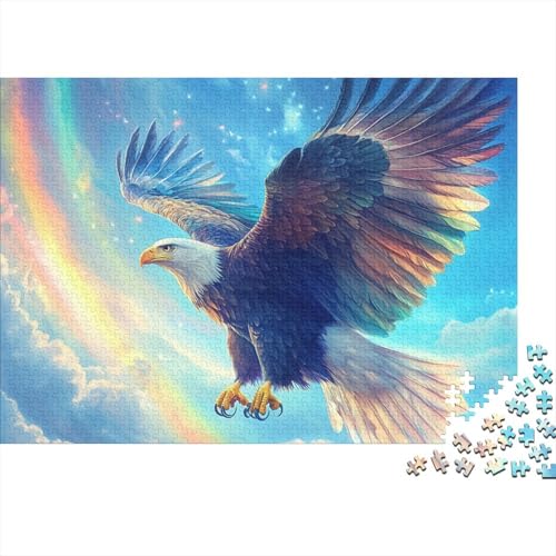 Adler Puzzle 1000 Teile Schwer Puzzle Spielzeug Lernspiel Impossible Herausforderungsspielzeug Für Erwachsene Und Kinder Ab 12 Jahren 1000pcs (75x50cm) von FYQTCIAN
