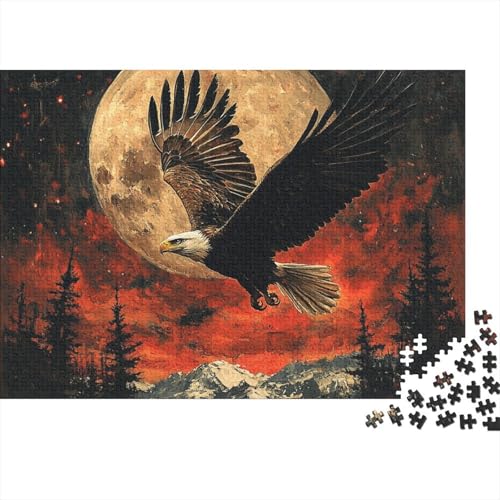 Adler Puzzle 1000 Teile Schwer Puzzle Spielzeug Lernspiel Impossible Herausforderungsspielzeug Für Erwachsene Und Kinder Ab 14 Jahren 1000pcs (75x50cm) von FYQTCIAN