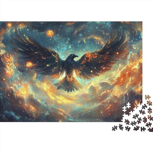 Adler Puzzle 1000-teilige Schwer Puzzle Spielzeug Lernspiel Impossible Herausforderung Spielzeug Für Erwachsene Und Kinder in Bewährter 1000pcs (75x50cm) von FYQTCIAN