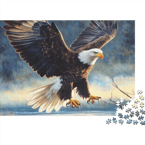 Adler Puzzle 1000-teilige Schwer Puzzle Spielzeug Pädagogisches Spiel Impossible Tier Herausforderung Spielzeug Für Erwachsene Kinder 1000pcs (75x50cm) von FYQTCIAN
