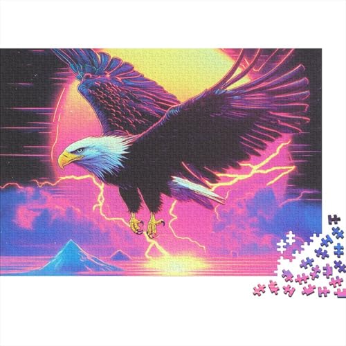 Adler Puzzles 1000 Teile Schwer Puzzle Spielzeug Pädagogisches Spiel Impossible Herausforderung Spielzeug Für Erwachsene Und Kinder in Bewährter 1000pcs (75x50cm) von FYQTCIAN