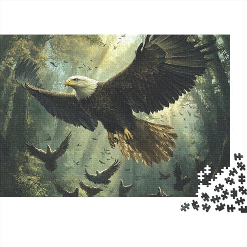 Adler Puzzles 1000 Teile Schwer Puzzle Spielzeug Pädagogisches Spiel Impossible Tier Herausforderungsspielzeug Für Erwachsene Und Kinder in Bewährter 1000pcs (75x50cm) von FYQTCIAN
