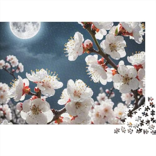 Apricot Blossom 1000-Teile Premium Holzpuzzle - Unmögliches Puzzle Für Erwachsene, Pädagogisches Familienspiel, Hochwertige Wandkunst Geschenkidee 1000pcs (75x50cm) von FYQTCIAN