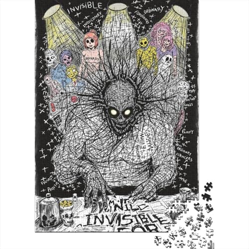 Art Holzpuzzle 1000 Teile Für Erwachsene & Jugendliche - Unmögliches Puzzle Spielzeug, Pädagogisches Geduldspiel, Premium Geburtstagsgeschenk 1000pcs (75x50cm) von FYQTCIAN