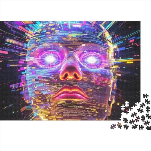 Art Holzpuzzle 1000 Teile Für Erwachsene & Jugendliche - Unmögliches Puzzle Spielzeug, Pädagogisches Geduldspiel, Premium Geburtstagsgeschenk 1000pcs (75x50cm) von FYQTCIAN