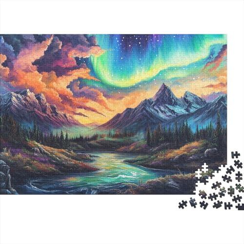 Aurora Puzzle 1000 Teile Schwer Puzzle Spielzeug Lernspiel Impossible Wildtiere Herausforderungsspielzeug Für Erwachsene Und Kinder Ab 12 Jahren 1000pcs (75x50cm) von FYQTCIAN