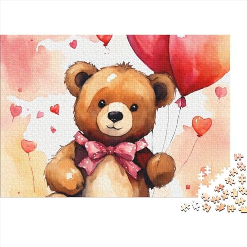 Bär Puzzle 1000 Teile Schwer Puzzle Spielzeug Pädagogisches Spiel Impossible CKunstoon Herausforderungsspielzeug Für Erwachsene Und Kinder Ab 14 Jahren 1000pcs (75x50cm) von FYQTCIAN
