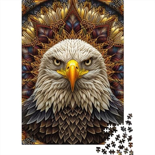 Bald Adler (16) Holzpuzzle 1000 Teile Für Erwachsene & Jugendliche - Unmögliches Puzzle Spielzeug, Pädagogisches Geduldspiel, Premium Geburtstagsgeschenk 1000pcs (75x50cm) von FYQTCIAN