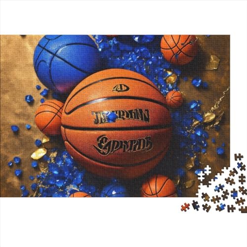 Basketball Puzzle 1000 Teile Schwer Puzzle Spielzeug Pädagogisches Spiel Impossible Herausforderung Spielzeug Für Erwachsene Und Kinder Ab 14 Jahren 1000pcs (75x50cm) von FYQTCIAN