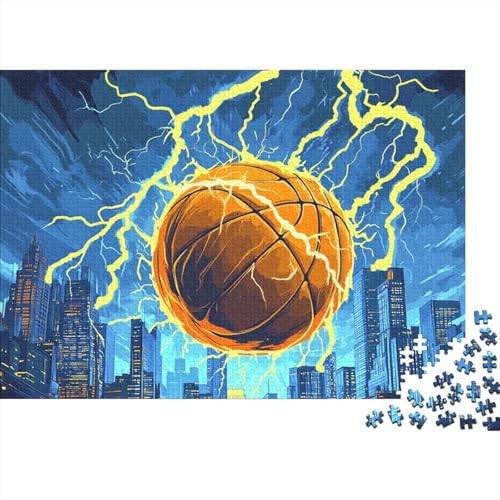 Basketball Puzzles 1000 Teile Schwer Puzzle Spielzeug Lernspiel Impossible Herausforderungsspielzeug Für Erwachsene Kinder 1000pcs (75x50cm) von FYQTCIAN