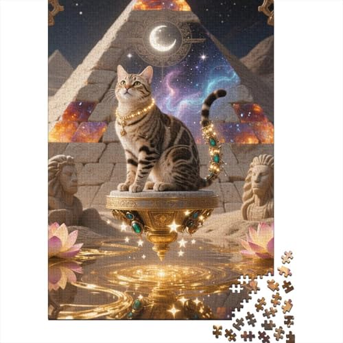 Bengalisch 1000 Teile Premium Holz Puzzle Für Erwachsene - Herausforderndes Geschicklichkeitsspiel,Cooles Kunstwerk Entspannendes Legespiel Für Familie, Wanddekoration Geschenk 1000pcs (75x50cm) von FYQTCIAN