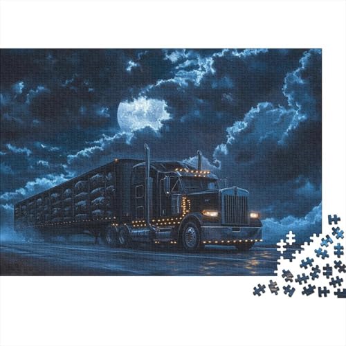 Big Truck Puzzle 1000 Teile Schwer Puzzle Spielzeug Lernspiel Impossible Herausforderung Spielzeug Für Erwachsene Kinder 1000pcs (75x50cm) von FYQTCIAN