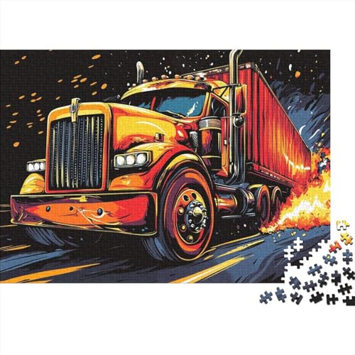 Big Truck Puzzles 1000 Teile Schwer Puzzle Spielzeug Lernspiel Impossible Herausforderungsspielzeug Für Erwachsene Und Kinder Ab 14 Jahren 1000pcs (75x50cm) von FYQTCIAN