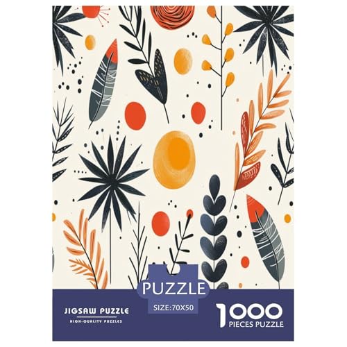 Botanik Puzzle 1000 Teile Schwer Puzzle Spielzeug Pädagogisches Spiel Impossible Herausforderungsspielzeug Für Erwachsene Und Kinder Ab 12 Jahren 70x50cm/1000pcs von FYQTCIAN