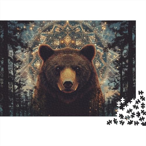 Braunbär Puzzle 1000 Teile Schwer Puzzle Spielzeug Lernspiel Impossible Herausforderung Spielzeug Für Erwachsene Und Kinder Ab 14 Jahren 1000pcs (75x50cm) von FYQTCIAN