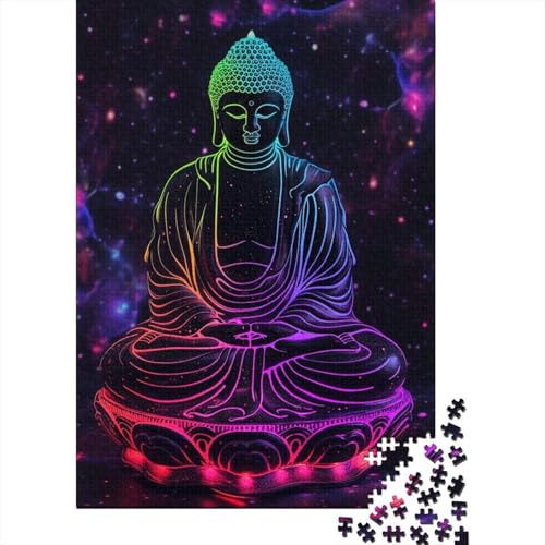 Buddha Holzpuzzle 1000 Teile Für Erwachsene & Jugendliche - Unmögliches Puzzle Spielzeug, Pädagogisches Geduldspiel, Premium Geburtstagsgeschenk 1000pcs (75x50cm) von FYQTCIAN