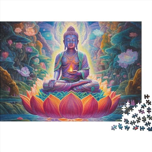 Buddha Puzzles 1000 Teile Schwer Puzzle Spielzeug Lernspiel Impossible Herausforderung Spielzeug Für Erwachsene Und Kinder in Bewährter 1000pcs (75x50cm) von FYQTCIAN