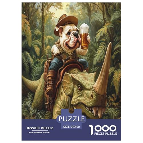 Bulldog Puzzle 1000 Teile Schwer Puzzle Spielzeug Pädagogisches Spiel Impossible Herausforderungsspielzeug Für Erwachsene Kinder 70x50cm/1000pcs Bulldog Puzzle 1000 Teile Schwer Puzzle Spielzeug Pädagogisches Spiel Impossible Herausforderungsspielzeug Für Erwachsene Kinder 70x50cm/1000pcs von FYQTCIAN