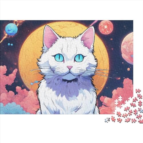 CKunstoon Kat Puzzle 1000 Teile Schwer Puzzle Spielzeug Lernspiel Impossible Kätzchen Herausforderungsspielzeug Für Erwachsene Und Kinder Ab 14 Jahren 1000pcs (75x50cm) von FYQTCIAN