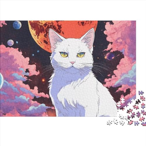 CKunstoon Puzzles 1000 Teile Schwer Puzzle Spielzeug Lernspiel Impossible Kätzchen Herausforderungsspielzeug Für Erwachsene Und Kinder in Bewährter 1000pcs (75x50cm) von FYQTCIAN