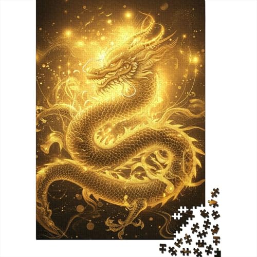 Chinese Drache (5) Holzpuzzle 1000 Teile Für Erwachsene & Jugendliche - Unmögliches Puzzle Spielzeug, Pädagogisches Geduldspiel, Premium Geburtstagsgeschenk 1000pcs (75x50cm) von FYQTCIAN