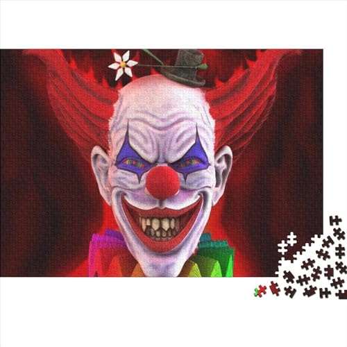Clown Puzzles 1000 Teile Schwer Puzzle Spielzeug Lernspiel Impossible Herausforderungsspielzeug Für Erwachsene Kinder 1000pcs (75x50cm) von FYQTCIAN