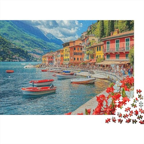 Comer See Puzzles 1000 Teile Schwer Puzzle Spielzeug Lernspiel Impossible Pet Hund Herausforderung Spielzeug Für Erwachsene Kinder 1000pcs (75x50cm) von FYQTCIAN